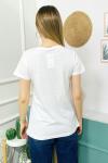 154645 B Yaka Baskili Tshirt